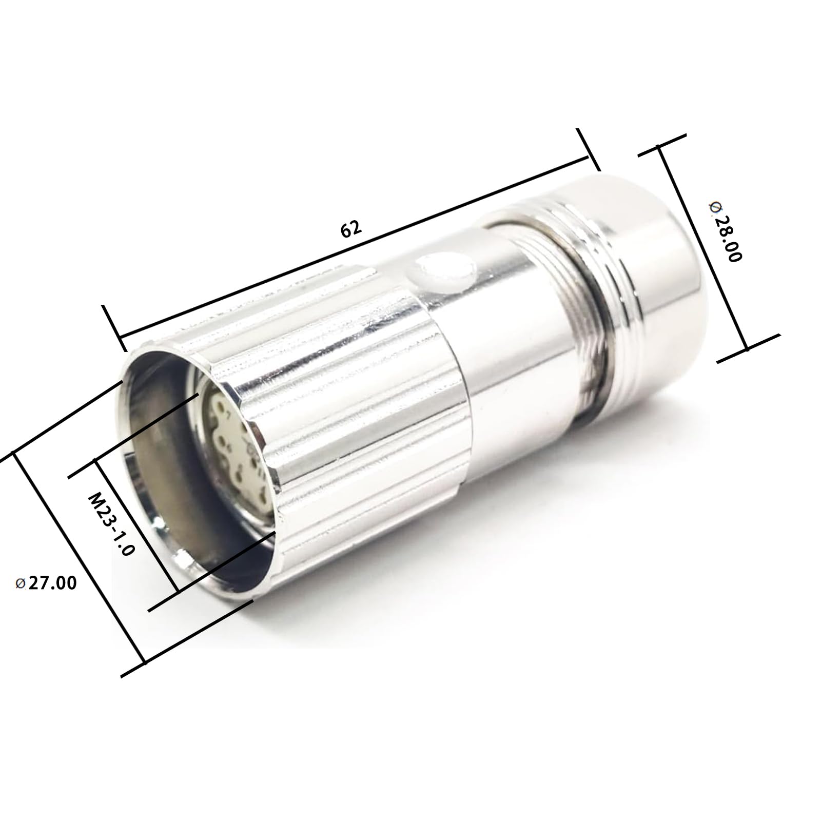 Amazon.com: M23 Connector Female 12Pin Straight Female Metal 