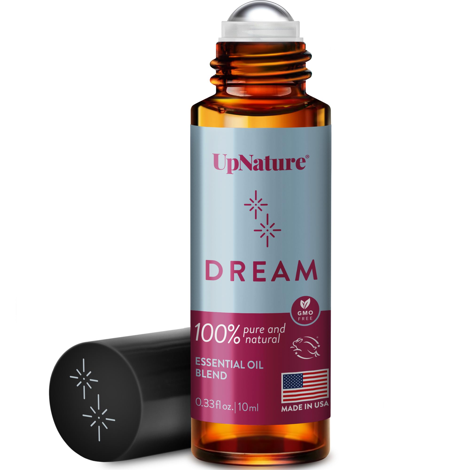 UpNature Sleep Oil Roll-On - Peace and Calming Essential Oil Roller for Sweet Dreams and Serenity - Lavender and Chamomile Blend - Easy Application - - Leak-Proof Rollerball - No Diffuser Needed