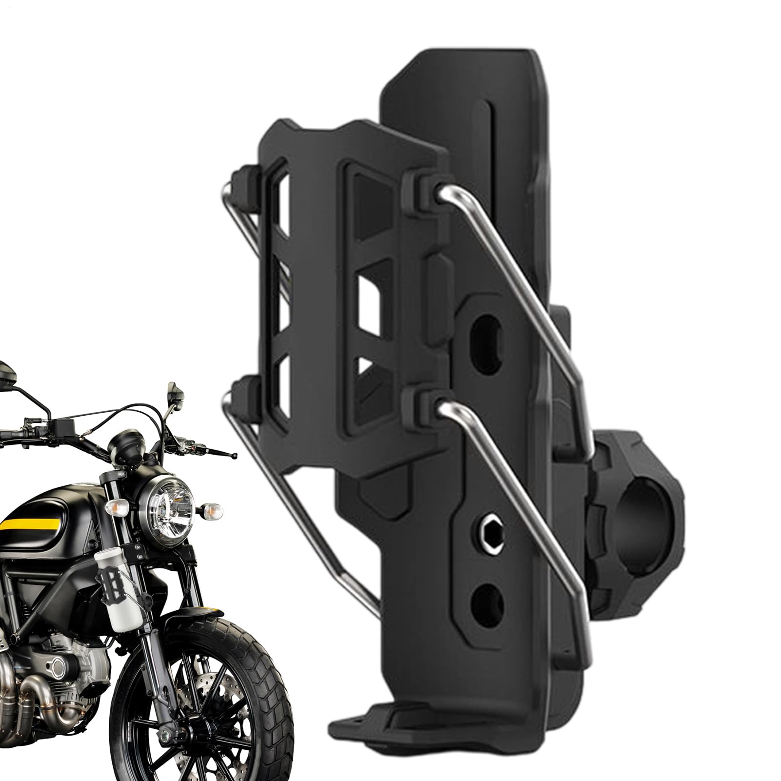 Gabbia Per Borraccia Da Bicicletta Gabbia Portabicchieri Regolabile e | Supporto per Bicchiere per Motocicletta Facile da Installare per Adulti Donne Ciclisti Scooter Motocicli