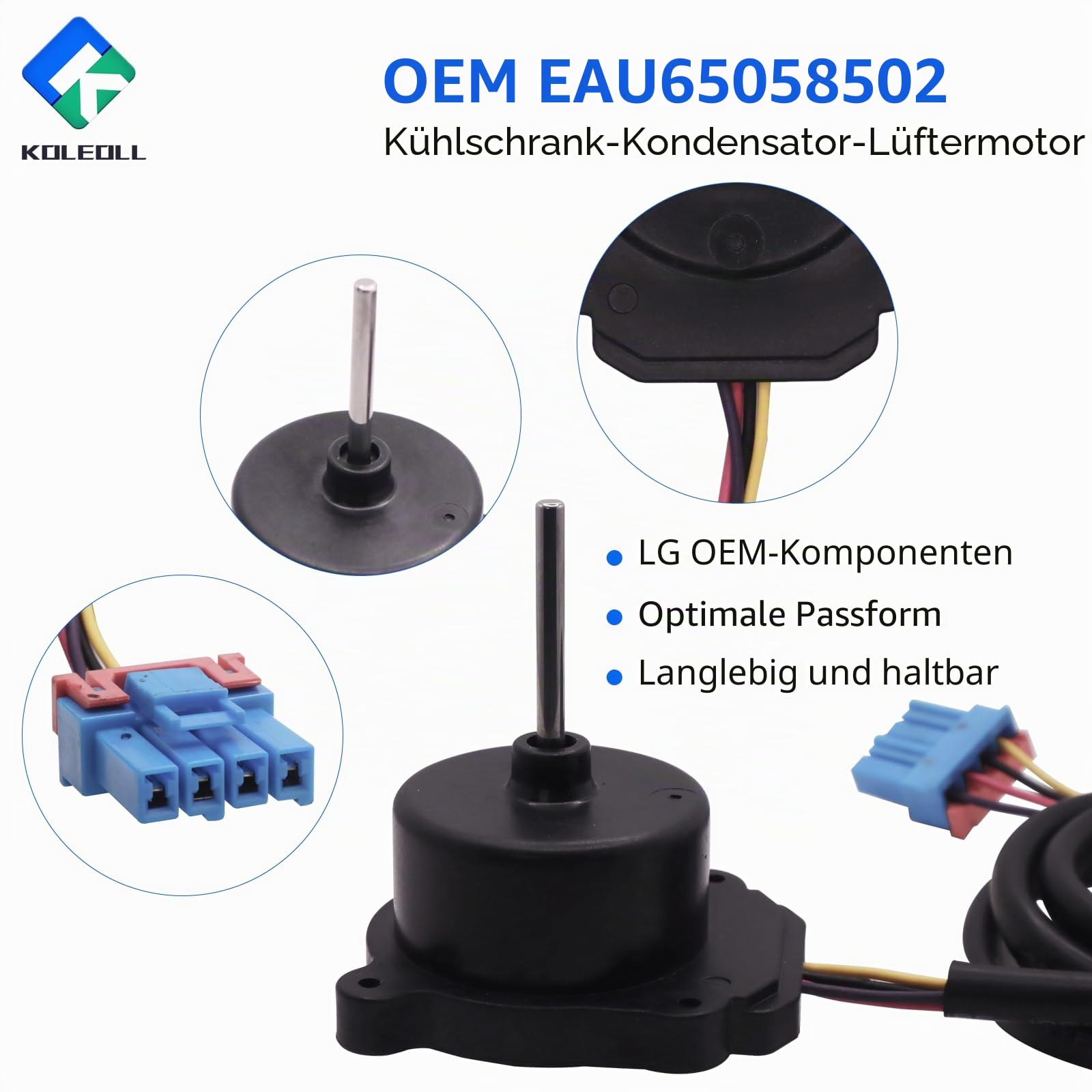 OEM EAU65058502 EAU64843805 RFD3410A102A EAU65058501 RFD3410A101A Kühlschrank-Kondensator-Motor passend für LG ersetzt AP7178309 PS16662422 EAP166622 422 g | EAU65058501 RFD3410A101A passend für LG ersetzt AP7178309 PS16662422 EAP16662422