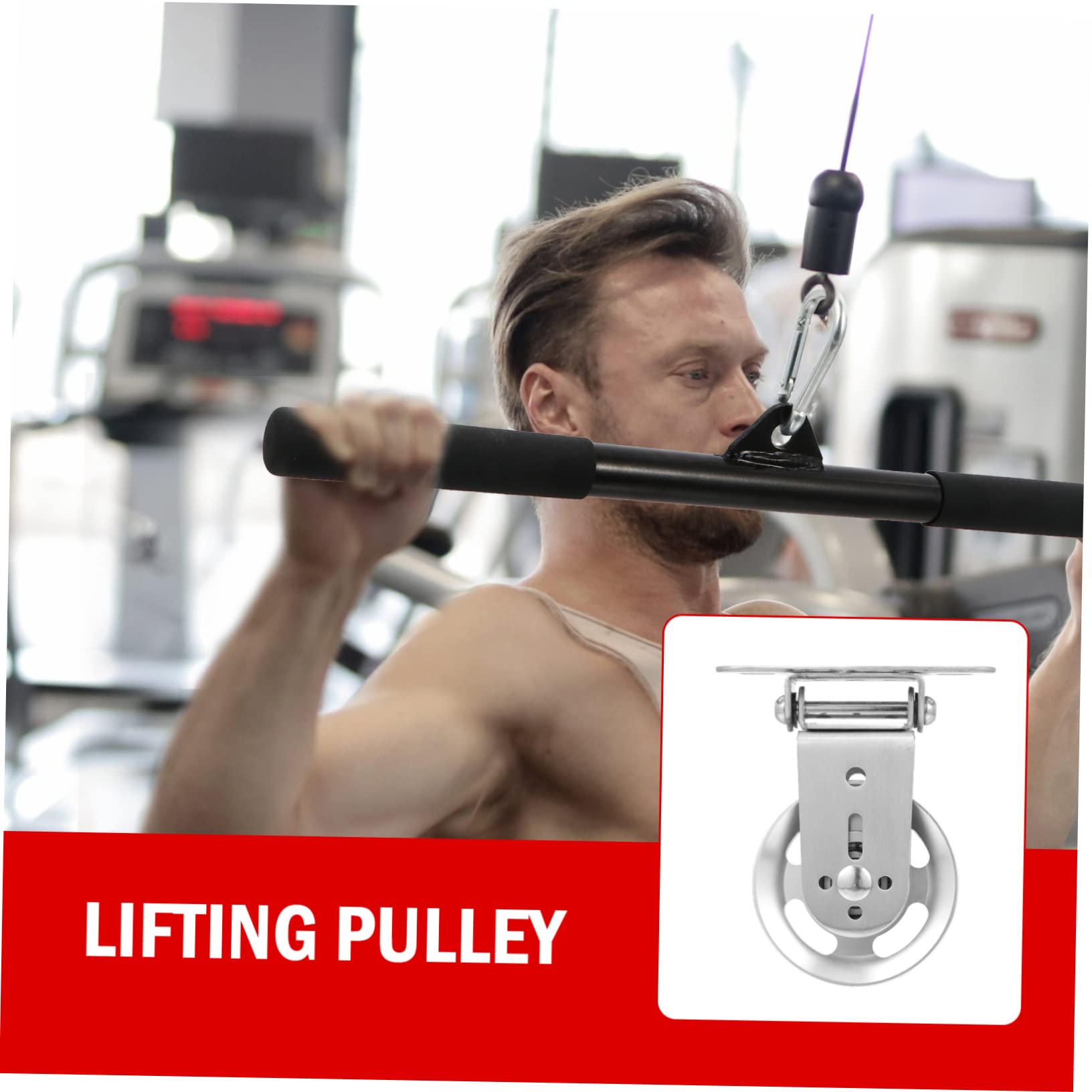 Koło pasowe do sprzętu gimnastycznego - łożysko ze stopu aluminium, części maszyn kablowych fitness, rolka trakcyjna do treningu siłowego, akcesoria do naprawy domowej siłowni