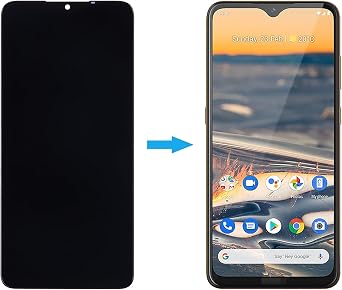 Duotipa New LCD Display Compatible with Nokia 5.3 TA-1234, TA-1223, TA-1227, TA-1229 6.55 LCD Display Touch Screen Assembly with Repair Tool Kit