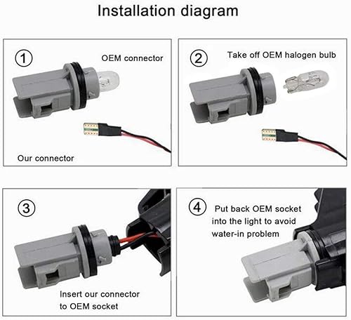 Miniatura 5 de Luz LED de marcador lateral para guardabarros delantero, luz intermitente secuencial que fluye para To-yo-ta, Corolla, Celica, Caldina, Camry,