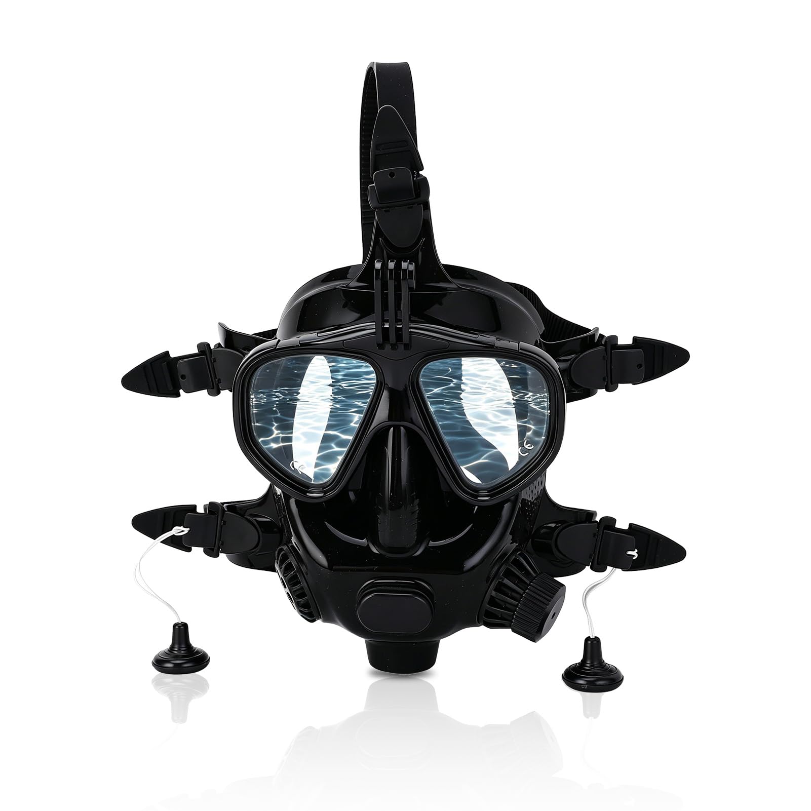 Maschera da sub integrale, maschera da snorkeling integrale in silicone Maschera subacquea antiappannamento a prova di perdite Occhiali da sub con vista panoramica a 180° con