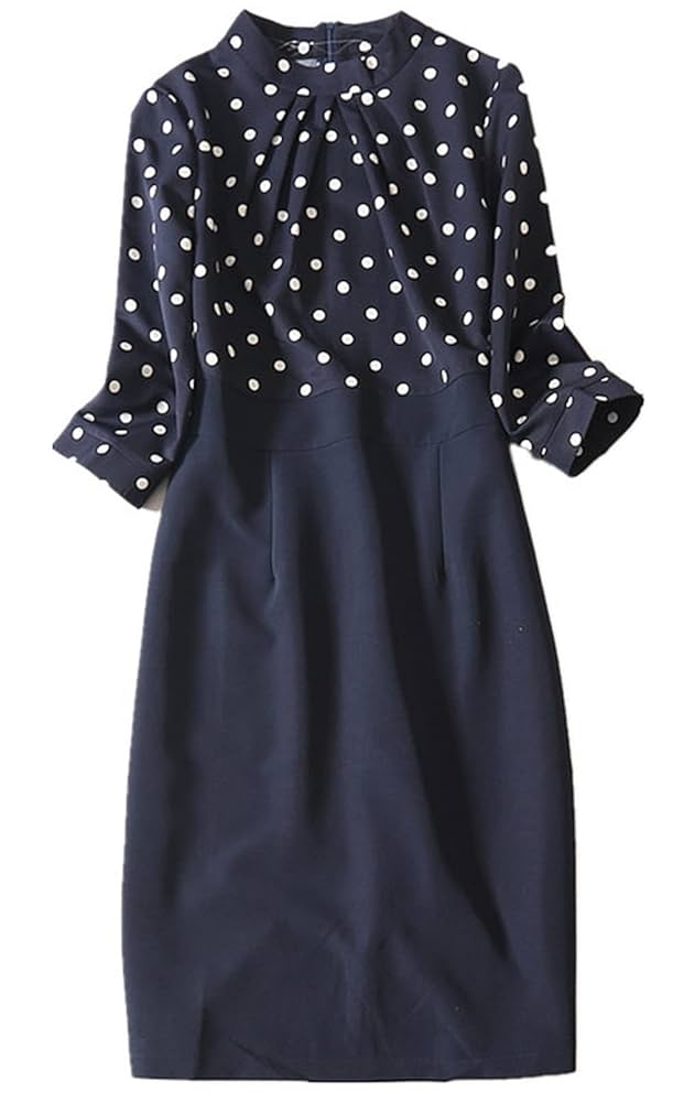 Amazon.co.jp: ワンピース ドット柄 水玉 無地 大人 可愛い