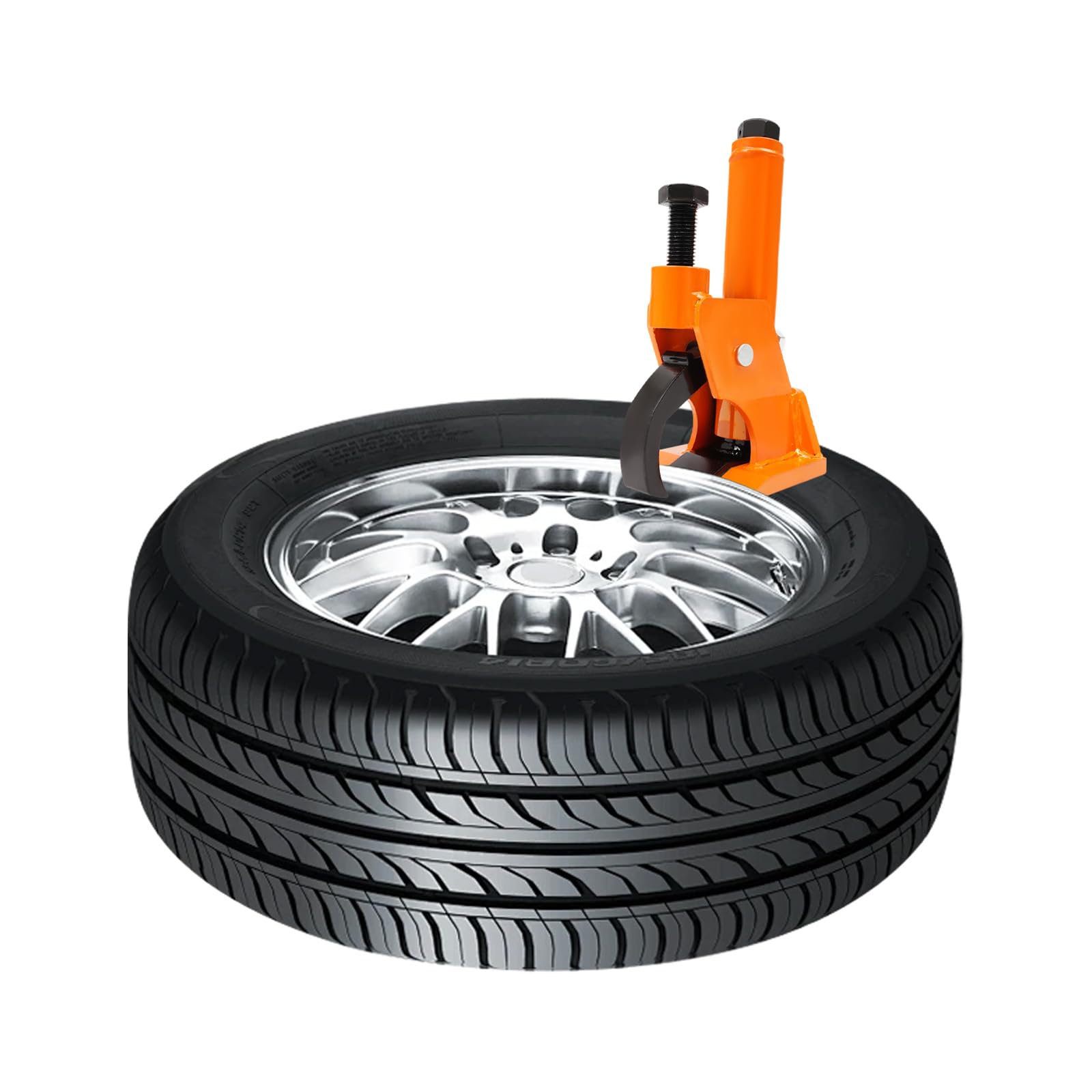 Smontagomme manuale, strumento manuale per il montaggio di pneumatici per auto di famiglia, SUV, camion, trattori, dimensioni adatte 96,52 – 106,68 cm (arancione)