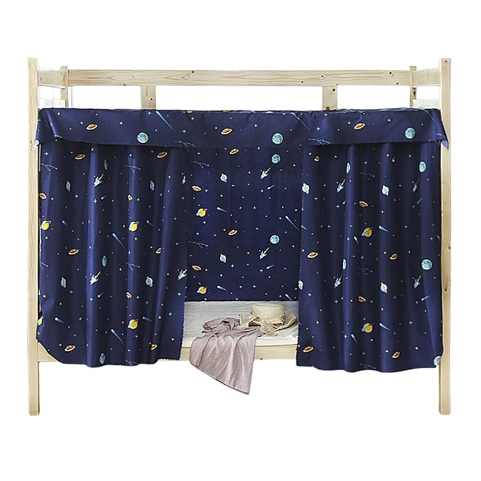 Buy Dormitory Bunk Bed Curtains Dustproof Ventilation Blackout Cloth