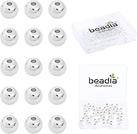 Vista 12 de Cuentas espaciadoras redondas bañadas en oro de 14 quilates, 2 mm, 600 piezas para hacer joyas sin decoloración