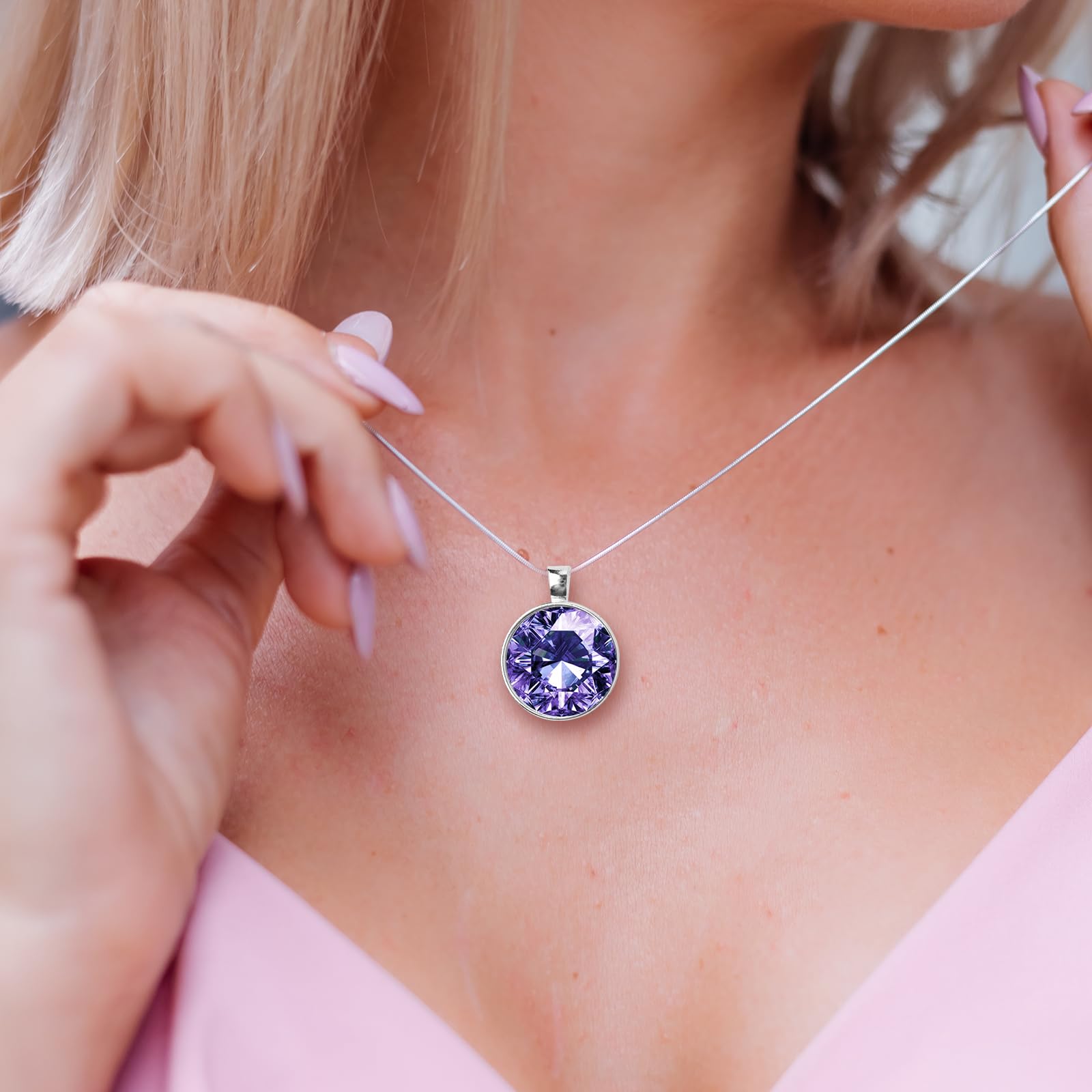 ZYDYRX 40 Pièces Plateaux à Pendentifs Couleur Argentée Ronds
