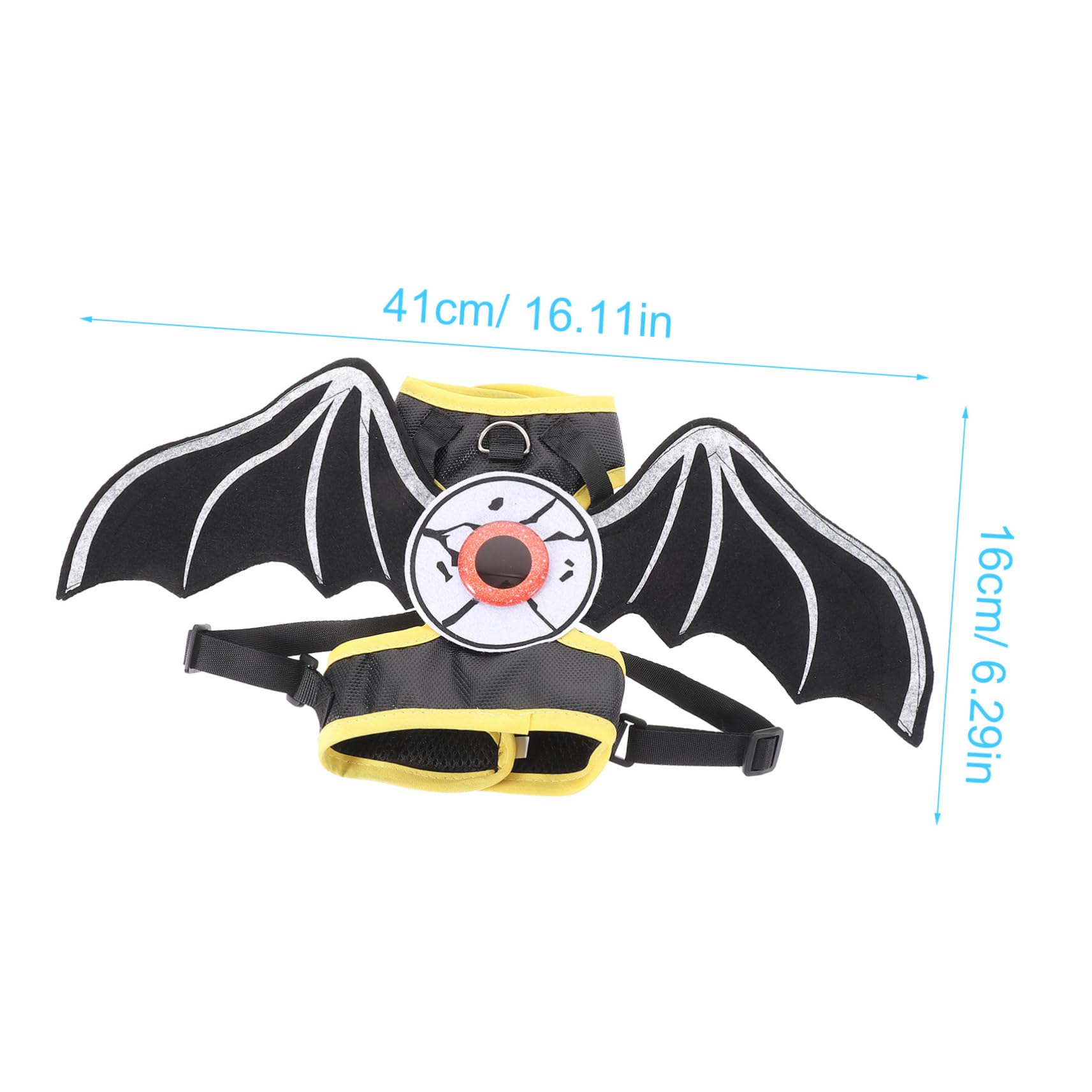 HANABASS Halloween Decorative Cat Vest Harness Leash Set Pet Harness Easy to Wear and Control