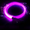 BestYiJo LED Fiber Optic Whip Lights 6FT- USB Rechargeable Glow Dance Whip with 7 Colors & 2 Modes, for Live Streaming, Raves, Music Festivals, Stage Shows, Carnivals