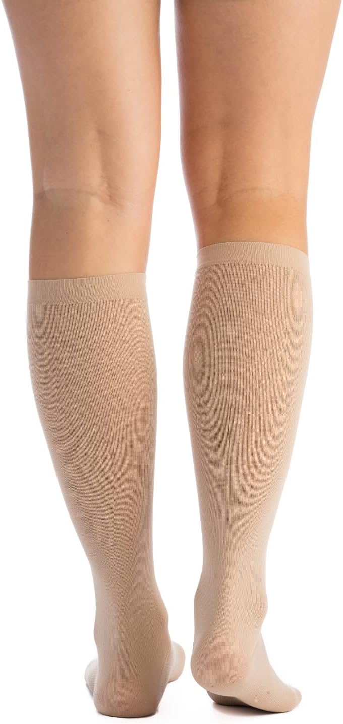 EvoNation Women’s Knee High 15-20 mmHg Graduated Compression Socks – Moderate Pressure Compression Garment