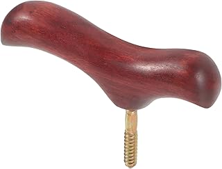 VILLCASE Cane Walking Stick Handle Grip, Solid Wooden Walk Cane Handle Replacement, Screw in Vintage Knob for Climbing Trekking Crooked Supply