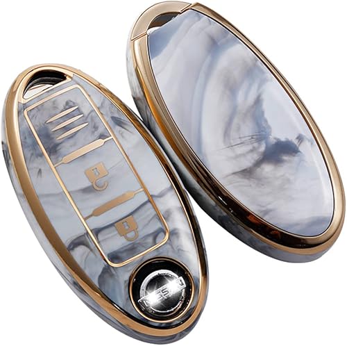 Miniatura 9 de ontto Funda para llave de coche de Nissan con protección completa, Azul