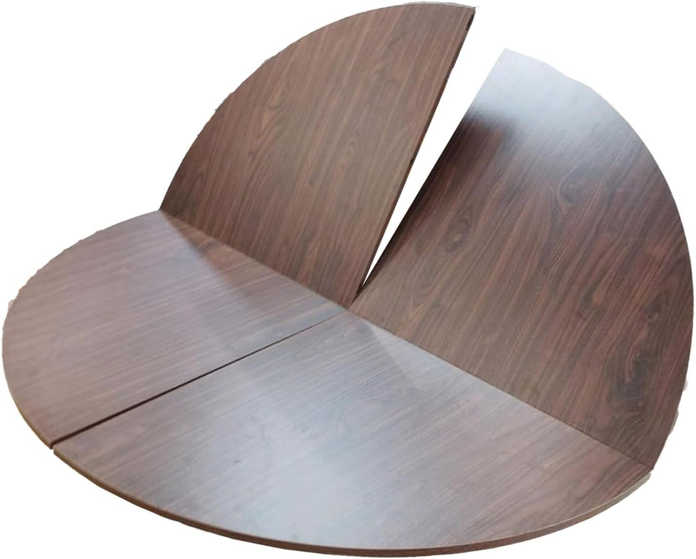 Large Round Foldable Table Top,Thick Wood Table top Extender, Banquet Party Tables Replacement Tops,No Legs Round Folding Inoor Outdoor PatioTables Tops(Walnut,47in)