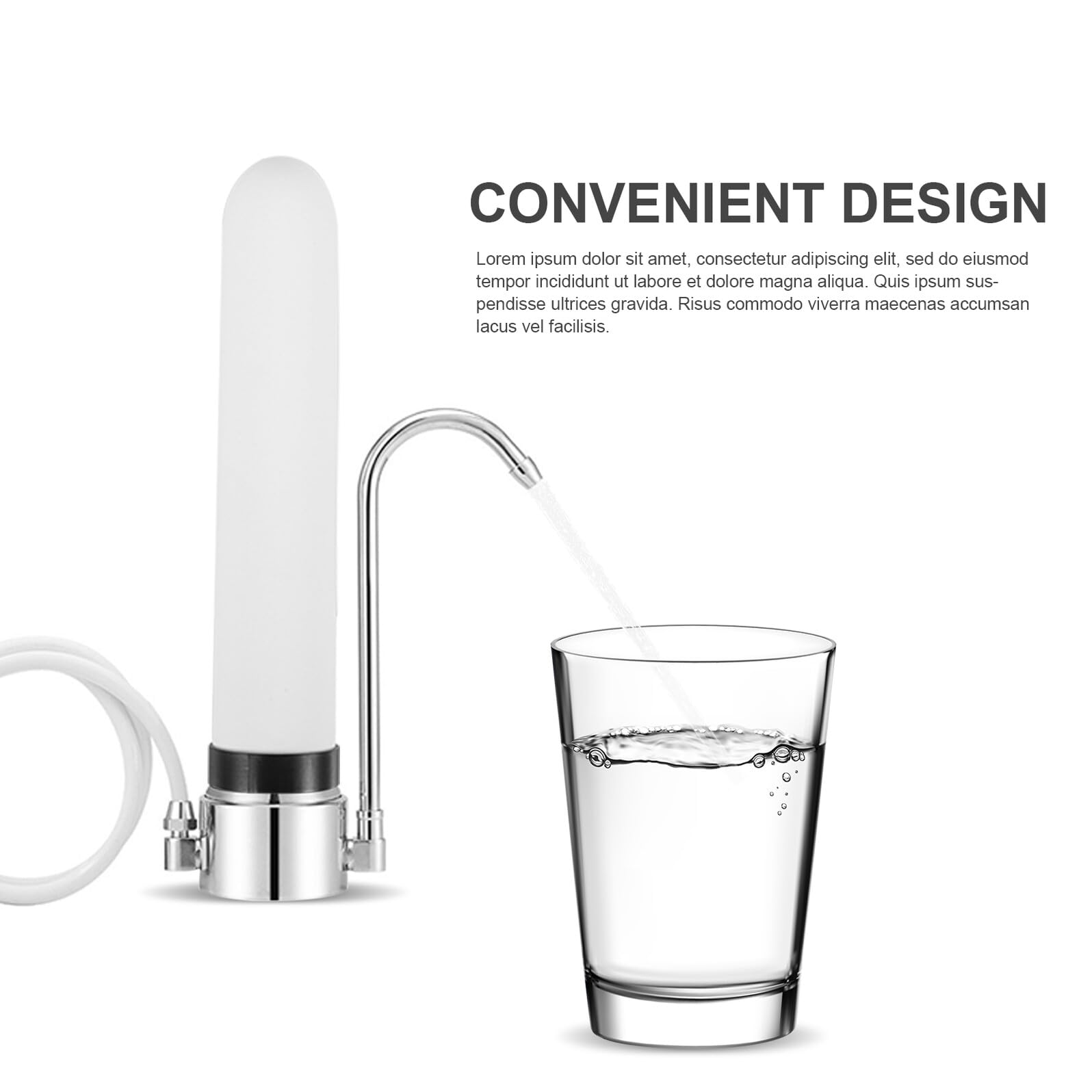 Filtres Céramiques Filtration Haute Efficacité et Élimination des Impuretés Lot de 2 de Remplacement Compatible pour Système de Filtration D'eau pour Usage Domestique