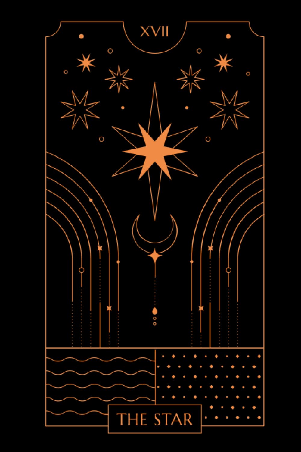 the Star notebook: The Star Tarot Card Notebook, Journal, Diary (110 Pages, Blank, 6 x 9)