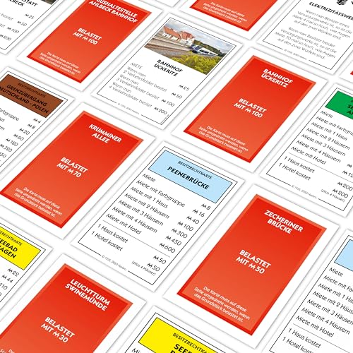 Winning Moves Monopoly Usedom Edition - Monopoly Städte-Edition - Familienspiele Strategie Brettspiele Usedom - 2+ Spieler ab 8+ Jahren - Deutsch – Bild 5