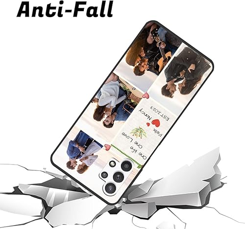 Miniatura 3 de SuSuTiFy Funda de teléfono personalizada con múltiples imágenes para Samsung Galaxy A32 5G, collage personalizado con absorción de golpes, funda
