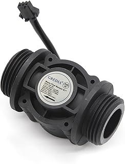 GREDIA 1" Water Flow Sensor Food-Grade Switch Hall Effect Flowmeter Fluid Meter Counter 1-60L/min