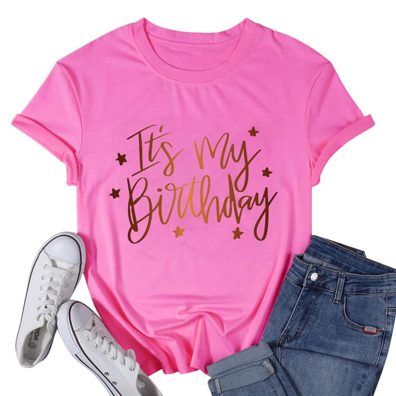 Image of Happy Birthday Shirts for Women Cute My Day My Way Birthday Girl T Shirt