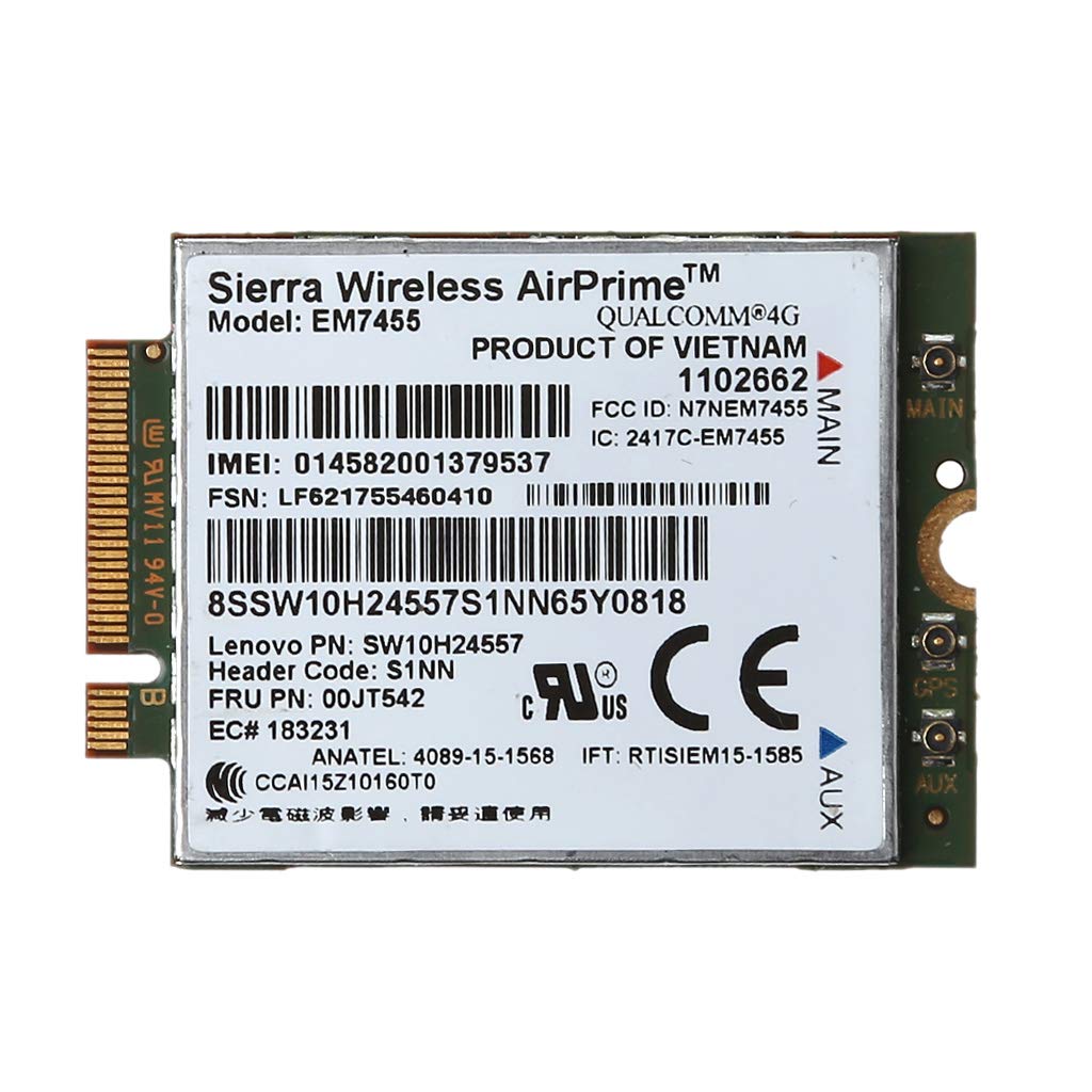 Scheda di rete EM7455 4G LTE WWAN modulo scheda wireless U: S1nn 00JT542 00JT547 per Sierra X270 T470 T470S T470P P51 P71 2017 X1 Accessori WLAN Scheda Depeng