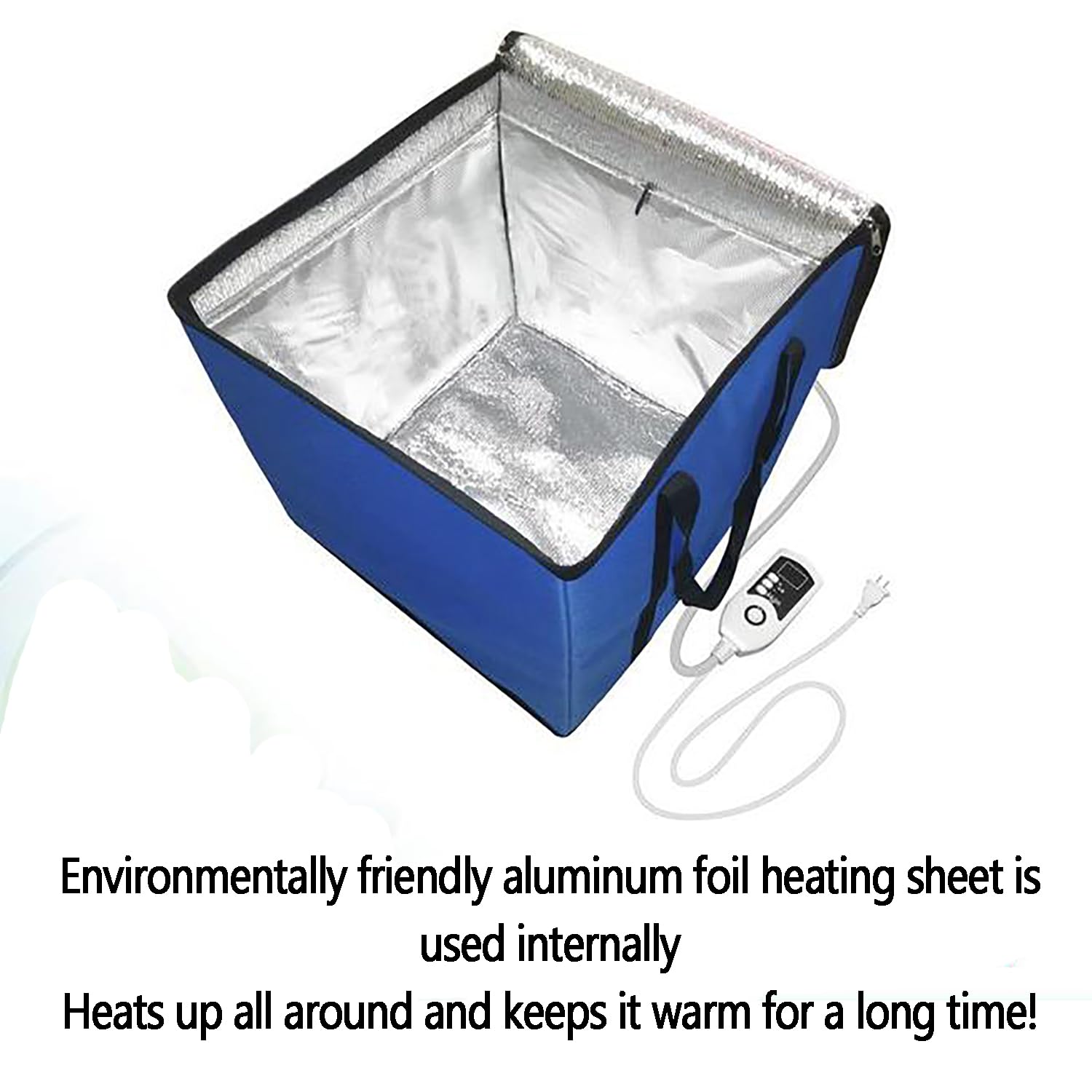Étuve Pliable, étuve de pâte avec Chauffage, réutilisable, Plage de température 1-60 ℃, kit d'outils de Fabrication de Pain au levain, Chauffage à Basse température pour Faire du Pain, du Yaourt