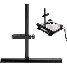 Yunseity GPU Support Bracket, Graphics Card Support, GPU Brace, Adjustable Anti Sag GPU Stand 10 to 129mm, Aluminum Anti Sag GPU Bracket for 9cm 12cm 14cm Fans Black