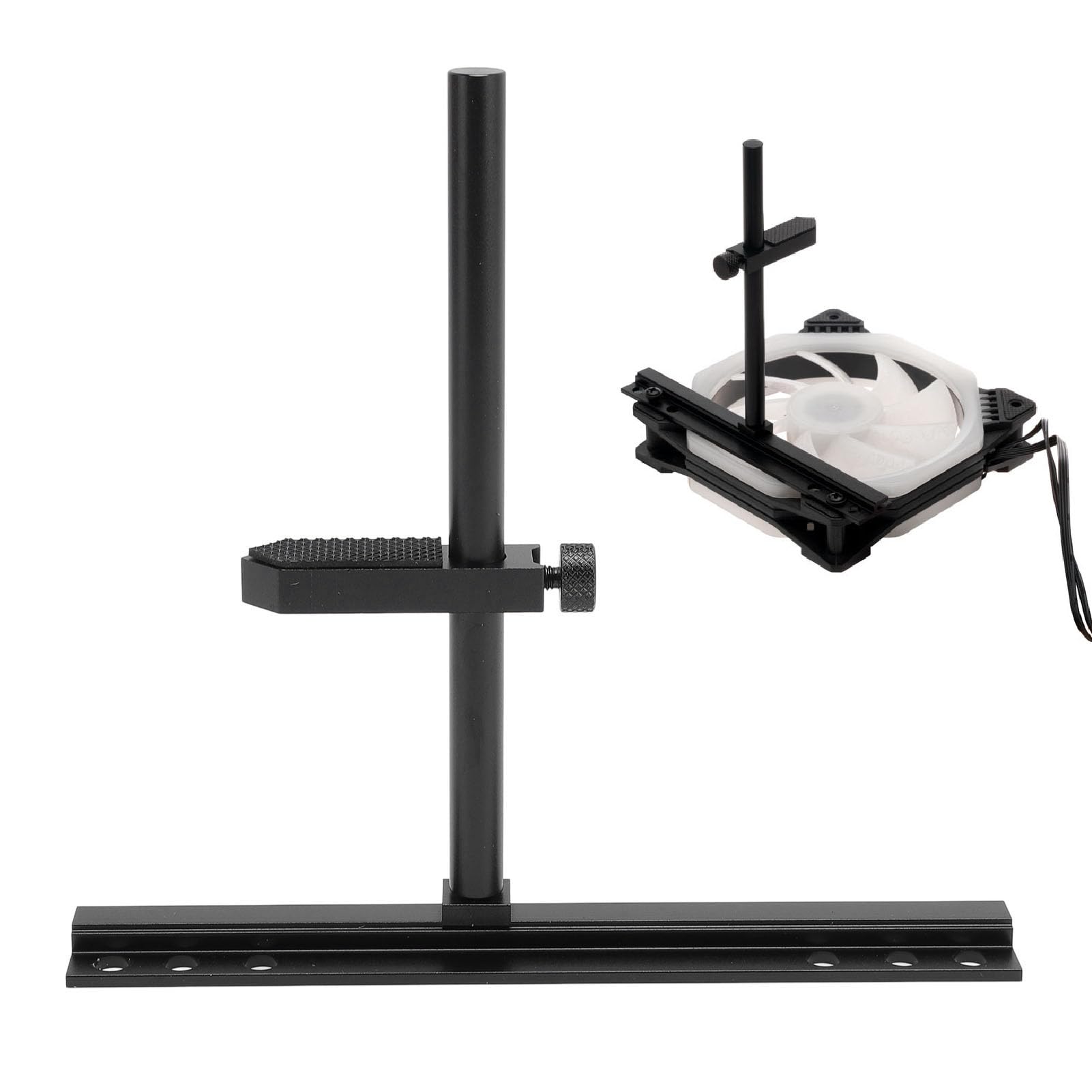 Wspornik Karty Graficznej GPU, Regulowany Wspornik Zapobiegający Zwisaniu Karty Graficznej, Wspornik Stojaka GPU ze Stopu Aluminium Wentylator 9 Cm 12 Cm 14 Cm, do Obudów ITX