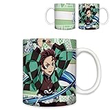 鬼滅の刃 竈門炭治郎 マグカップ コーヒーカップ セラミック キャラクター 330ml ホワイト 持ち手付き おしゃれ 可愛い オフィス用 結婚祝い 贈り物