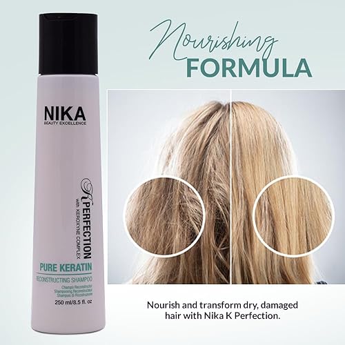 Miniatura 7 de NIKA Fairy Silk - Champú reconstructor de queratina pura, 8.50 fl x 1