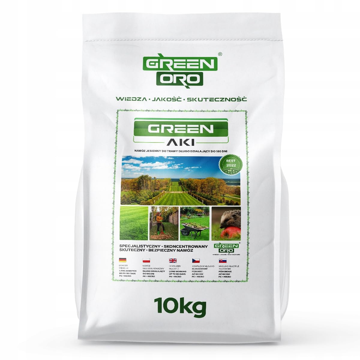 GREEN AKI 10kg Engrais d'automne concentré pour gazon, graminées ornementales et herbe de la pampa