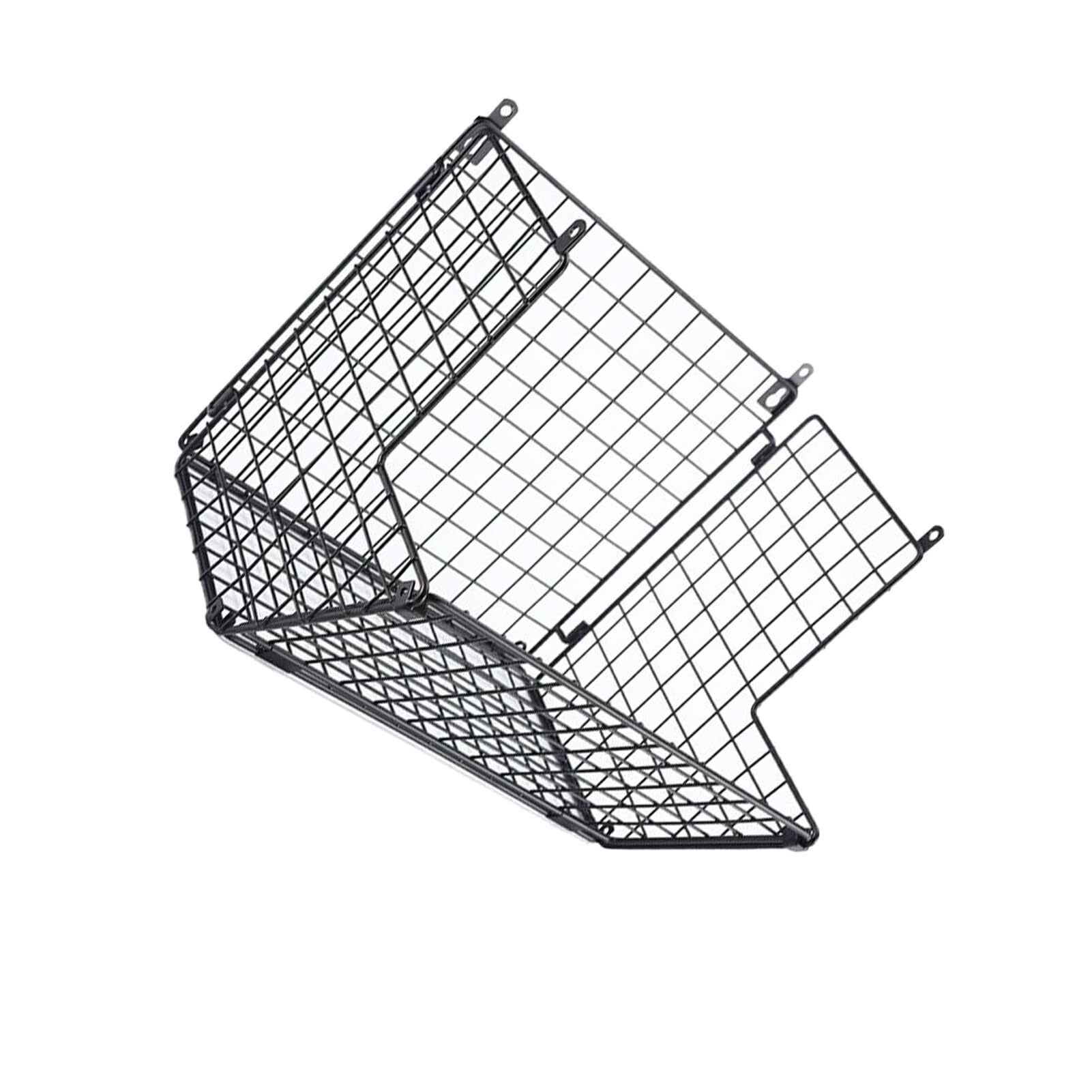 Estante de latas de gran capacidad, pila Flexible para organizador de almacenamiento de Metal, cestas de alambre apilables para despensa de acero inoxidable , Una capa