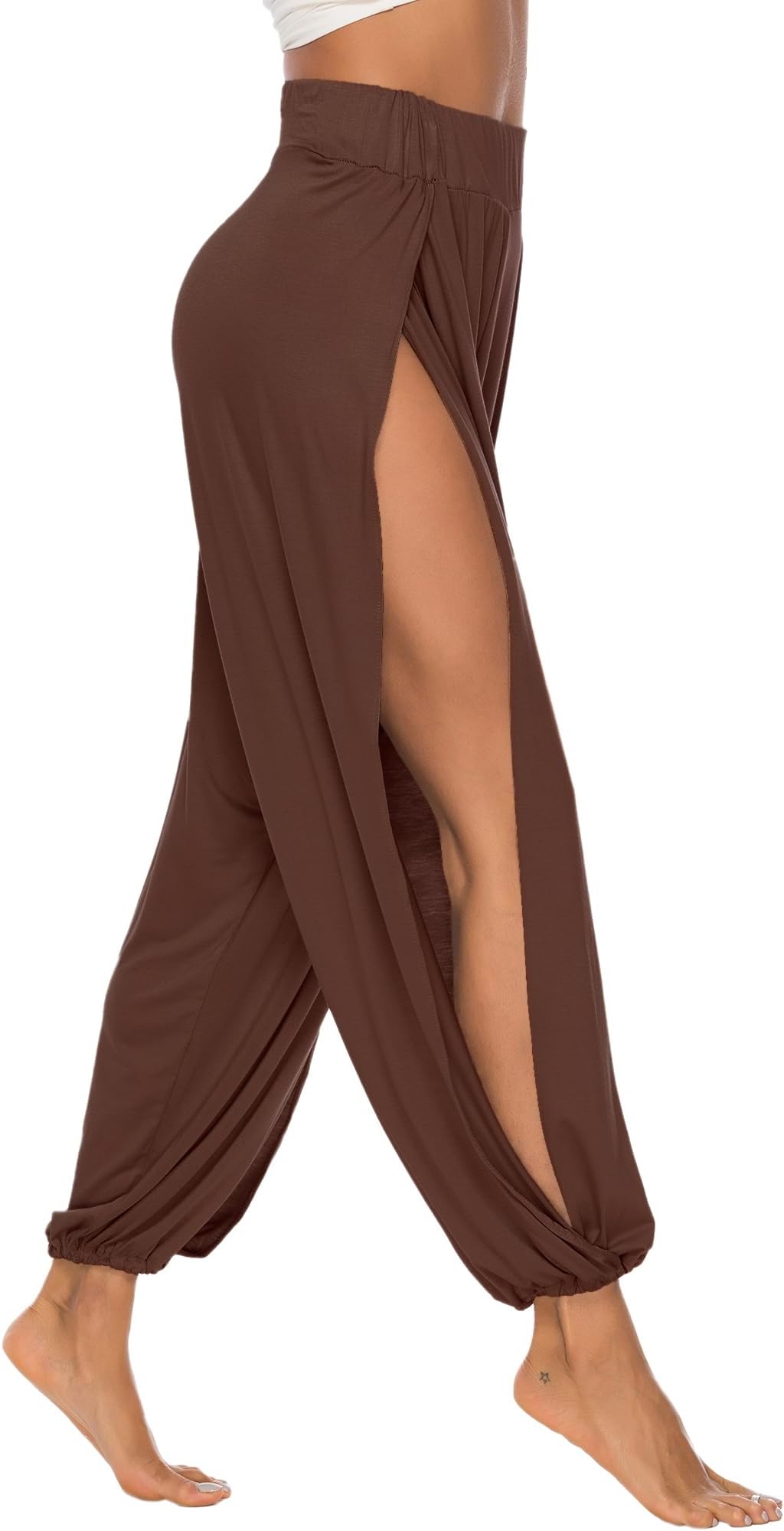 High Slit Harem Pants Women Hippie Harem Pants Trousers