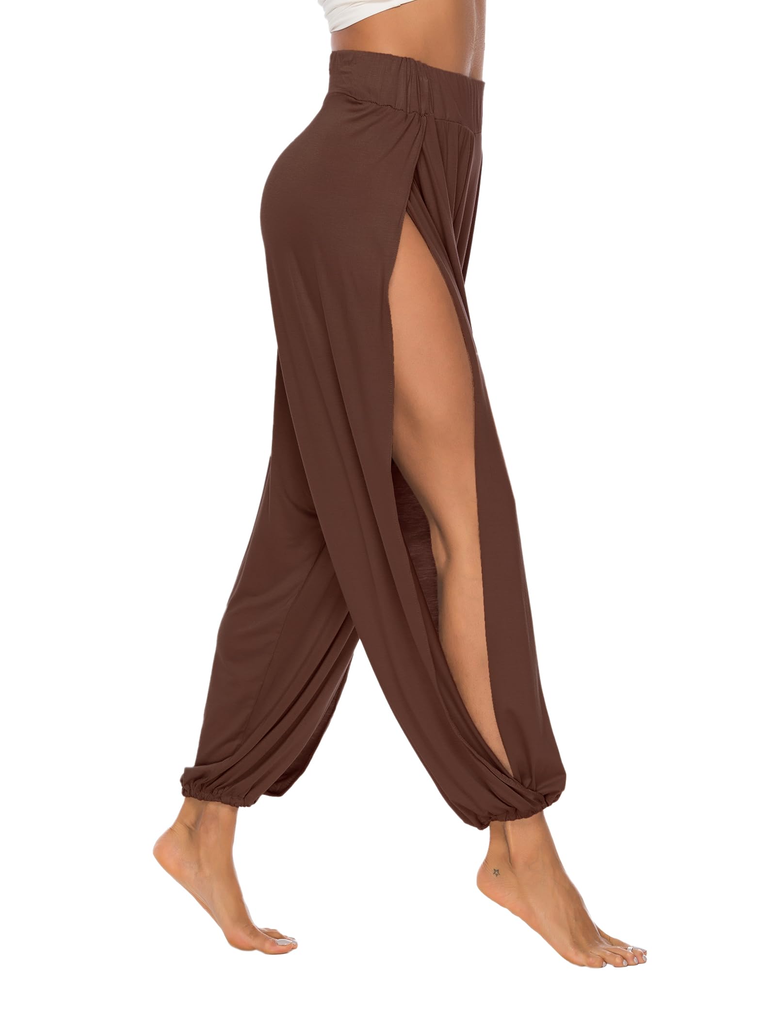 High Slit Harem Pants Women Hippie Harem Pants Trousers