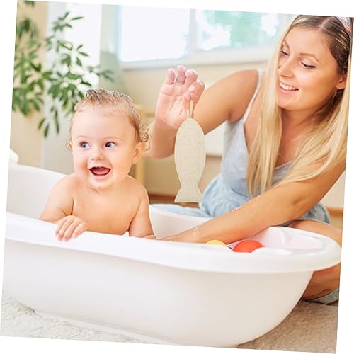 Kids Double-Sided Bath Towel - Soft Loofah Scrubber