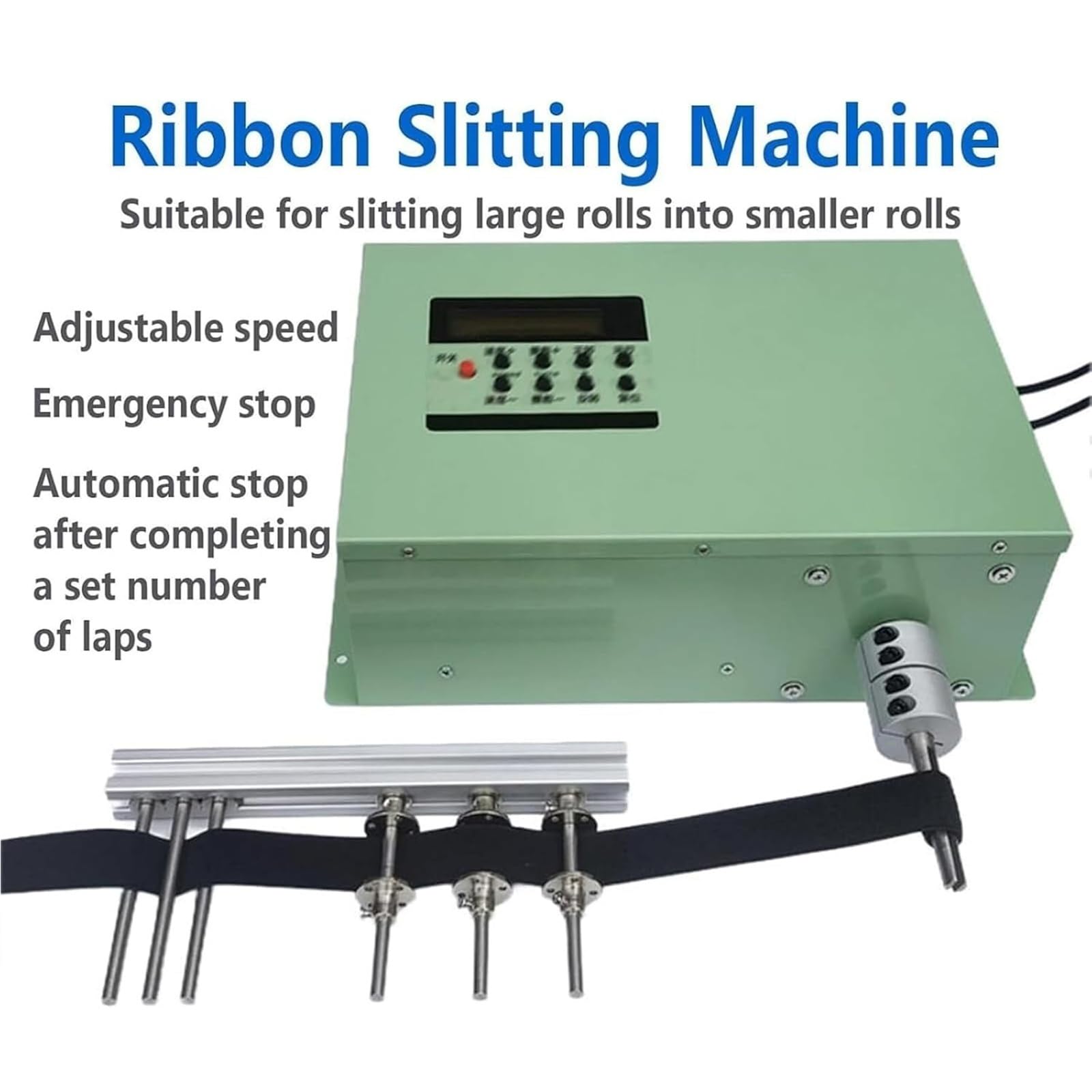 Avvolgitrice Elettrica For Nastro, Avvolgitrice For Nastro, Regolabile 1-999 Giri/min, Con Interruttore A Pedale, Avanti E Indietro, Pulsante Di Ripristino, For Cinghie E Cinghie