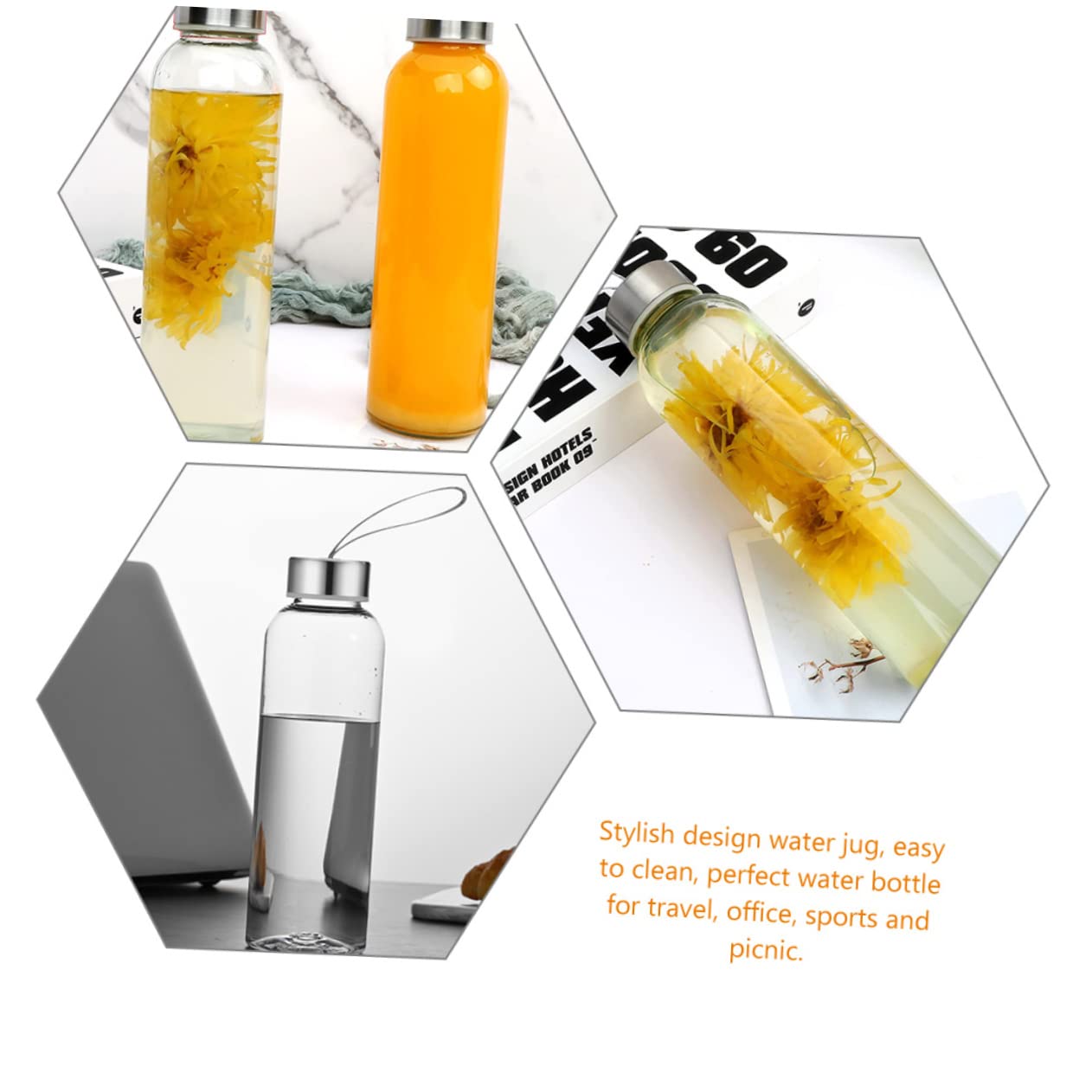 HANABASS Large Capacity Leakproof Sports Bottle Reusable Water Container Gym Bottle for Outdoor Activities Camping Yoga