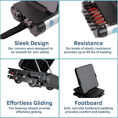 Miniatura 8 de Mini máquina de prensa de piernas en la cama para rehabilitación  Entrenador de fuerza de piernas de bajo impacto para recuperación neurológica y