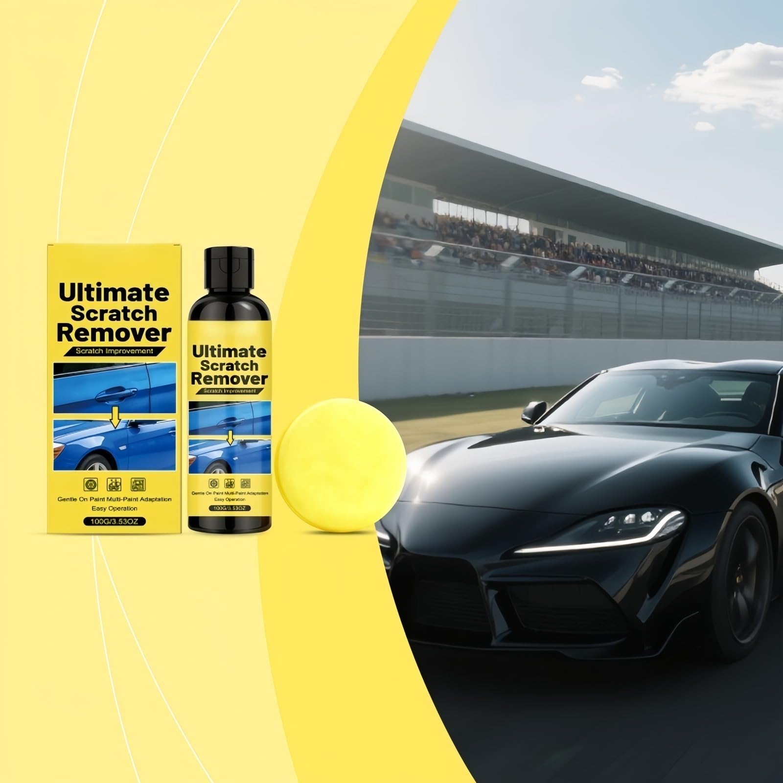 Efface Rayure Profonde Voiture, Produit Efface Rayure Voitures Car Scratch Remover Avec Eponge