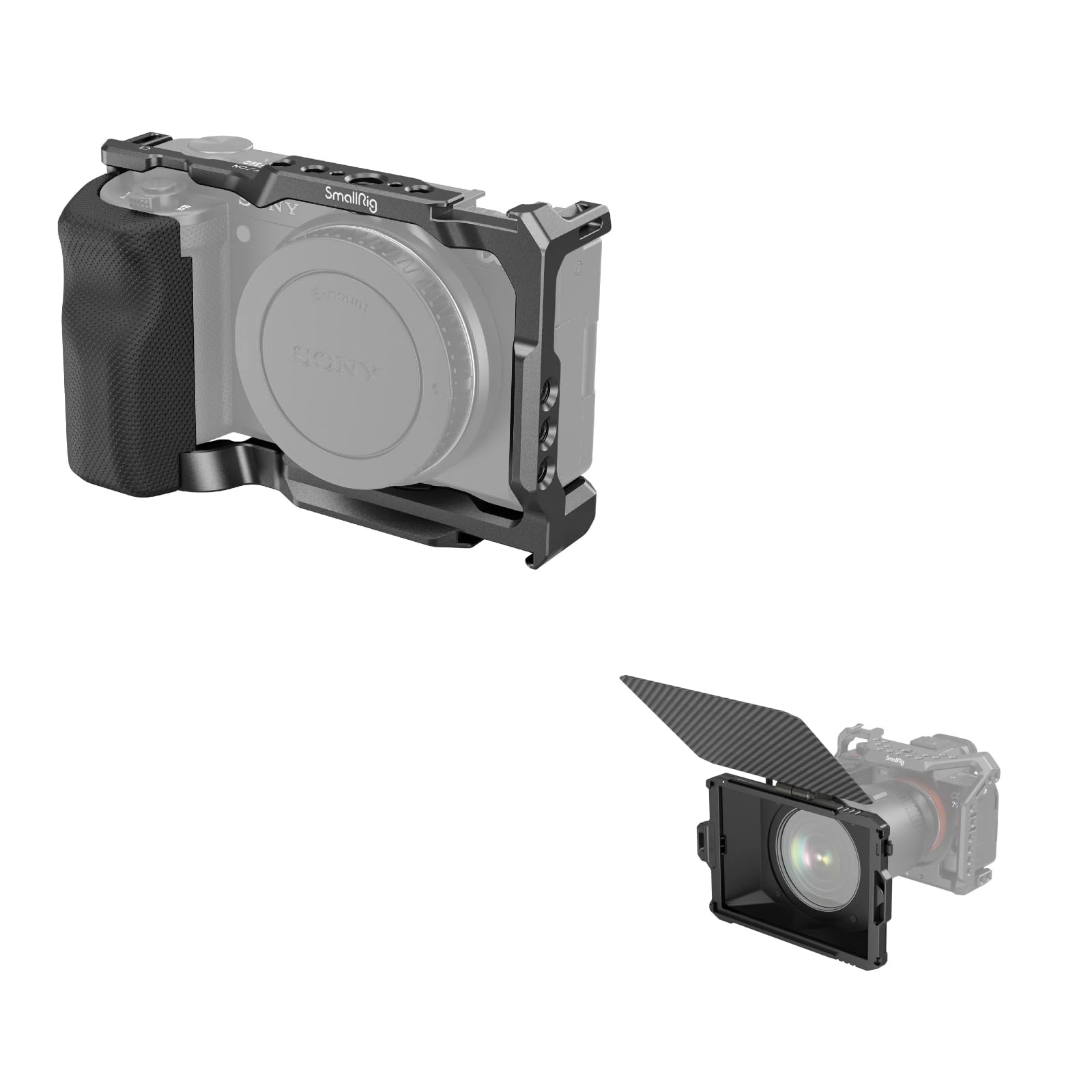 SONY ZV-E10 + 128GB + SmallRigケージ他 Amazon.com : SMALLRIG ZV-E10 Cage with Silicone Handle and Built