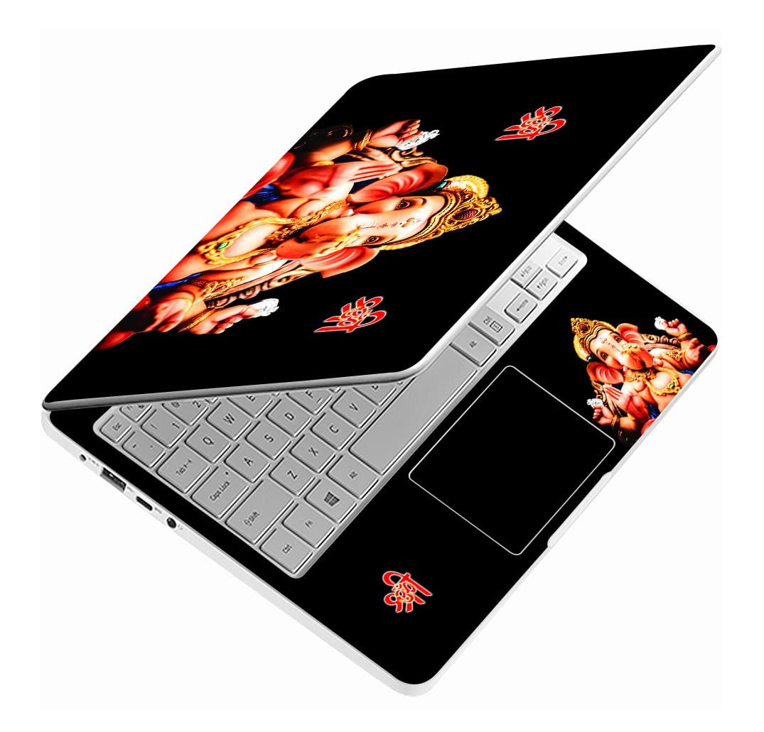 Glossy Designs Full Body Laptop Skin Upto 15.6 inch Sticker Compatible for Dell/HP/Lenovo/Acer/Sony All Laptop Size Upto 15.6 Inch - God Ganesha (B09YP1KKBR) Amazon Price History, Amazon Price Tracker