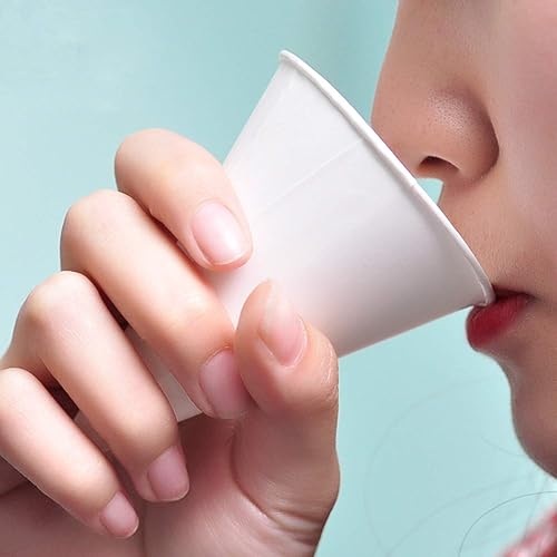 Miniatura 8 de Yopay Paquete de 600 vasos de agua en cono, dispensador desechable de papel de 4 onzas para nieve para hielo afeitado, enfriador de agua de oficina,