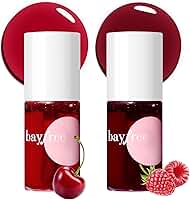 bayfree Lip Tint Stain Set, Korean Water Tint Lightweight Non-sticky, Waterproof Long Lasting Liquid Blush & Lip Stain, Transfer-Proof, Matte Finish Lip Color Makeup