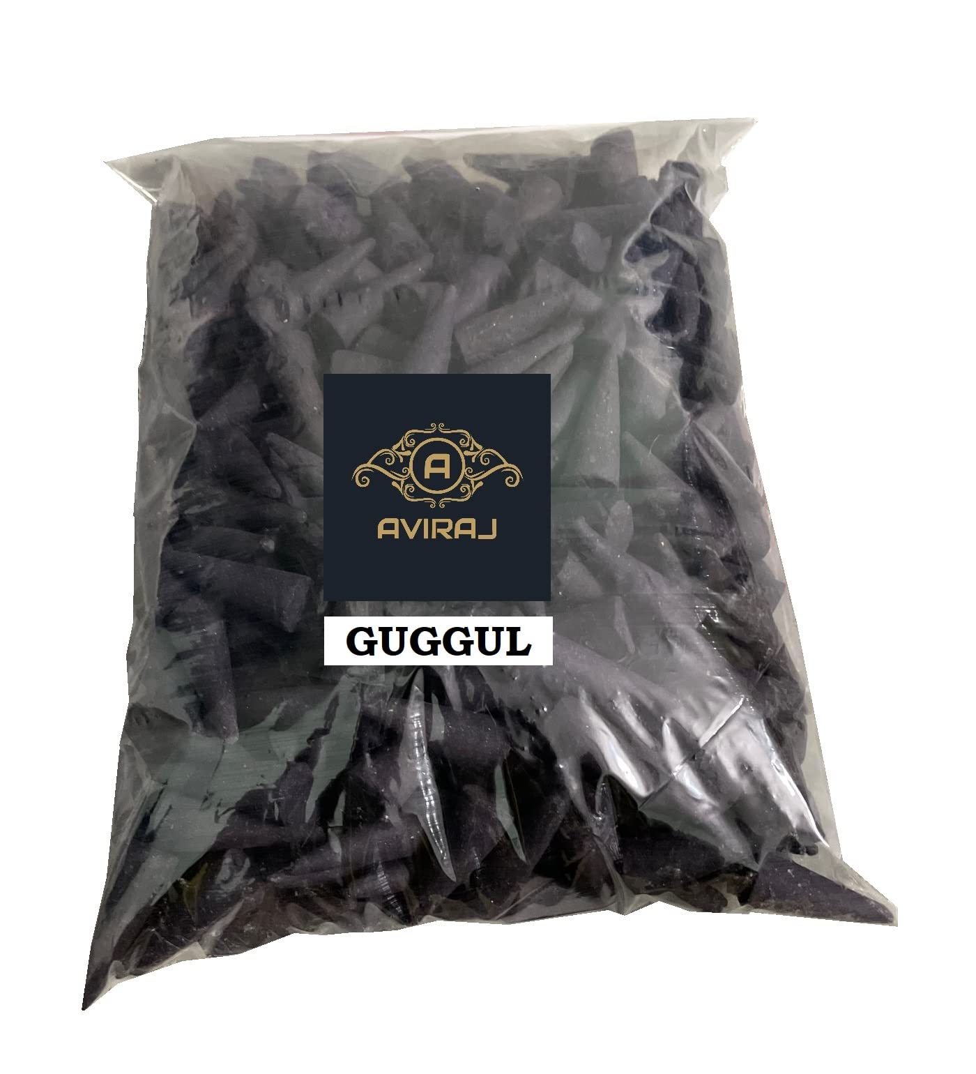 AvirajGuggal Dhoop Cones for Pooja 1kg Pack Incense Dhoop Cone I Guggul Fragrance Non-Toxic