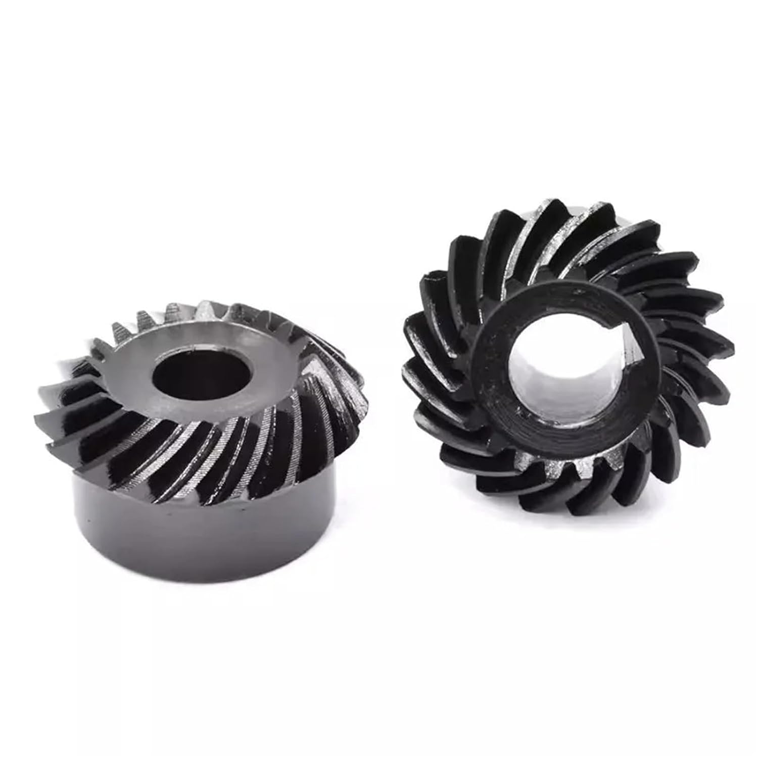 45# Steel 3.0m20T Spiral Bevel 1:1 90 Degrees Gear Same Diameter Hole 12mm 2Pcs