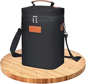 Liz KO Bolsa Para Vinho Térmica Wine Bag Porta Vinho 2 Garrafas Multiuso