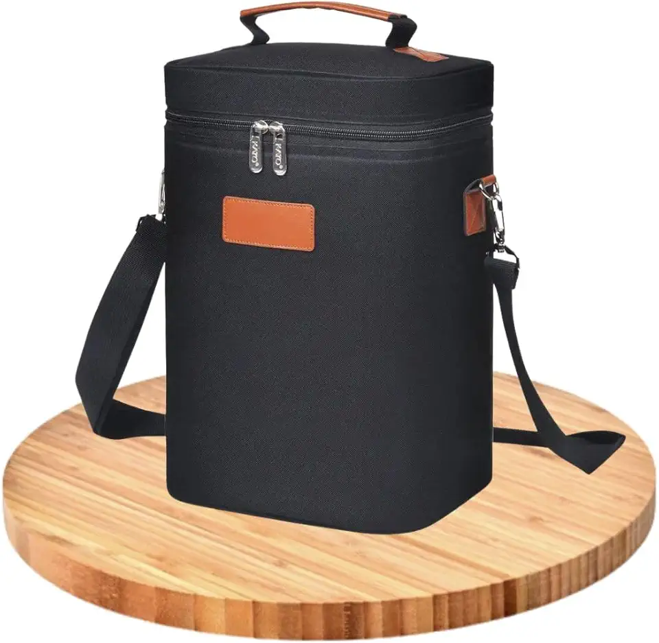 Liz KO Bolsa Para Vinho Térmica Wine Bag Porta Vinho 2 Garrafas Multiuso