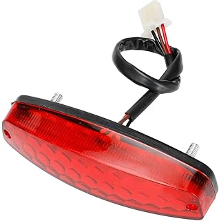 FVRITO 12V Led Rear Brake Tail light for 50cc 70cc 90cc 110cc 125cc Taotao 110B Boulder B1 Coolster 3050C Vitacci HAWK Peace Roketa Sunl BMS Bamboo RPS Raider 6 ICEbear JCL Chinese Quad ATV 4-Wheeler