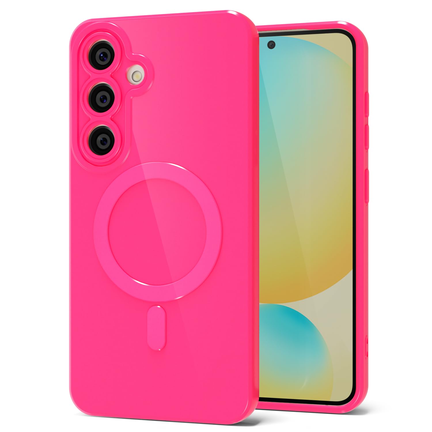 Coque Samsung S24 FE silicone aimantée Svanove rose - 8